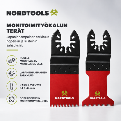 NordCut™ Japaninhampaiset monitoimityökalun terät